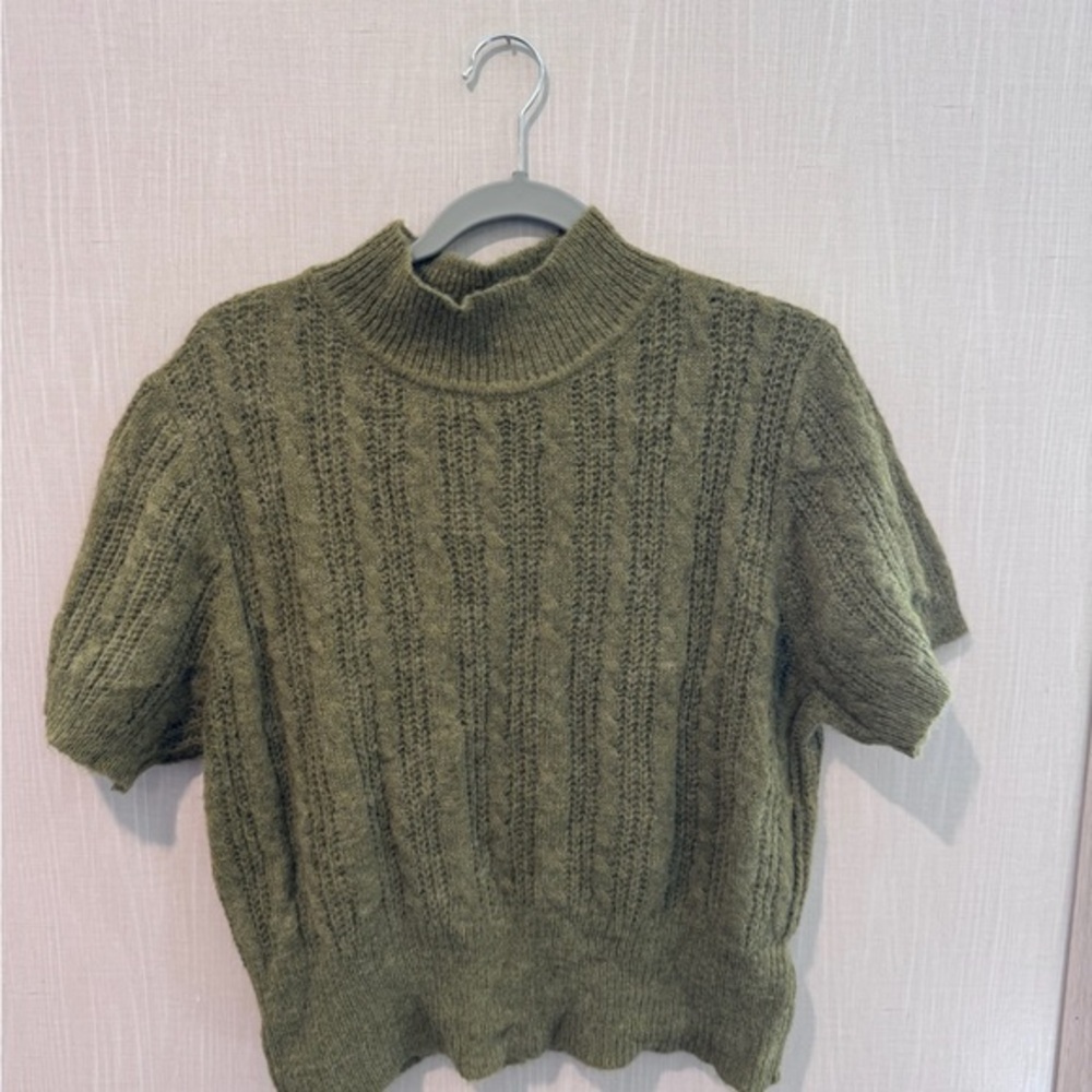 Cider Forest Green Turtleneck Sweater